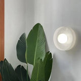 Nordic Glass Olive Disc Wall & Ceiling Light LED 1-light