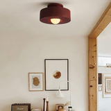 Nordic Artistic Round Resin LED Ceiling Light 1-Light