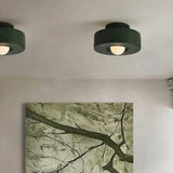 Nordic Artistic Round Resin LED Ceiling Light 1-Light