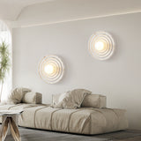 Modern Minimalist Resin Circular Wall Sconce G4 1-Light