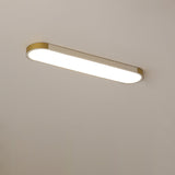Modern Minimalist Rectangular LED Ceiling Light | 1-Light Flush Mount