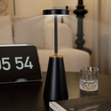 Modern Iron Cone LED Rechargeable Table Lamp 1-Light