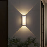 Nordic Minimalist Acrylic Rectangular Outdoor Wall Light LED Up-Down