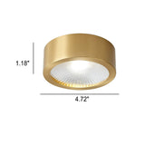 Nordic Brass Ultra-Thin LED Ceiling 1-Light
