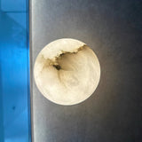 Japandi Marble Orb Wall Sconce LED 1-Light