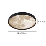 Nordic Moon Round LED Ceiling Light