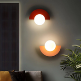 Modern Minimalist Glass Globe Wall Sconce LED 1-Light