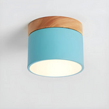 Nordic Wood Accent LED Ceiling Light 1-Light