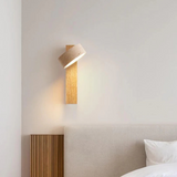 Wabi-sabi Travertine Wood LED Wall Sconce 1-Light