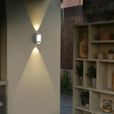 Nordic Minimalist Acrylic Rectangular Outdoor Wall Light LED Up-Down