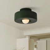 Nordic Artistic Round Resin LED Ceiling Light 1-Light