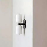 Modern Minimalist Glass Brass Wall Sconce LED 2-Light