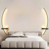 Modern Brass Arc LED Wall Sconce 2-Lights