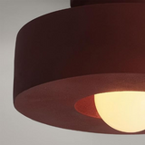 Nordic Artistic Round Resin LED Ceiling Light 1-Light