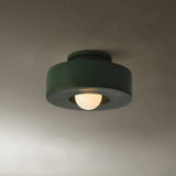 Nordic Artistic Round Resin LED Ceiling Light 1-Light