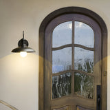 Vintage Industrial Iron Bowl Outdoor Wall Light LED 1-Light