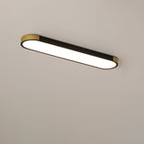 Modern Minimalist Rectangular LED Ceiling Light | 1-Light Flush Mount