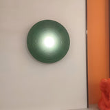 Retro Resin Ceramic-style Round Wall Sconce LED 1-light