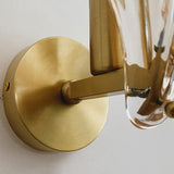 Art Deco Brass Glass Seashell Wall Sconce LED 1-Light