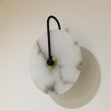 Nordic Marble Alabaster Disc Wall Sconce LED 1-light