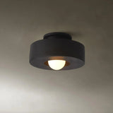 Nordic Artistic Round Resin LED Ceiling Light 1-Light