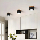 Nordic Wood Accent LED Ceiling Light 1-Light
