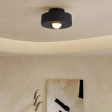 Nordic Artistic Round Resin LED Ceiling Light 1-Light