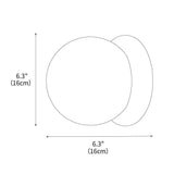 Modern Travertine Stone Round Outdoor Wall Light LED 1-Light
