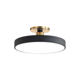 Modern Brass Round LED Ceiling Light 1-Light