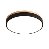 Scandinavian Round Wood Accent LED Ceiling Light