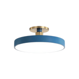 Modern Brass Round LED Ceiling Light 1-Light