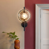 Nordic Round Glass Wall Sconce LED 1-light