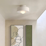 Nordic Artistic Round Resin LED Ceiling Light 1-Light