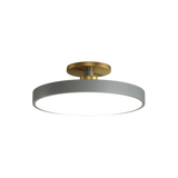 Modern Brass Round LED Ceiling Light 1-Light