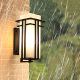 Retro Industrial Iron Glass Outdoor Wall Light LED 1-Light