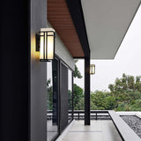Retro Industrial Iron Glass Outdoor Wall Light LED 1-Light