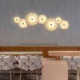 Modern Marble Round LED 1-Light Wall Light