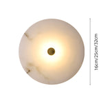 Modern Marble Round LED 1-Light Wall Light