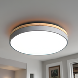 Scandinavian Round Wood Accent LED Ceiling Light