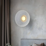 Modern Minimalist Resin Round Wall Sconce LED 1-Light
