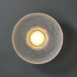 Modern Minimalist Resin Round Wall Sconce LED 1-Light