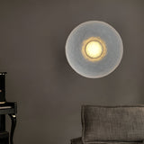Modern Minimalist Resin Round Wall Sconce LED 1-Light