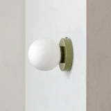 Nordic Glass Globe Wall Sconce LED 1-Light