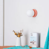 Nordic Glass Globe Wall Sconce LED 1-Light