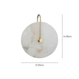 Nordic Marble Alabaster Disc Wall Sconce LED 1-light