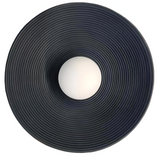 Retro Resin Ceramic-style Round Wall Sconce LED 1-light