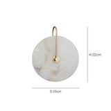 Nordic Marble Alabaster Disc Wall Sconce LED 1-light