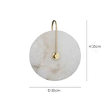 Nordic Marble Alabaster Disc Wall Sconce LED 1-light
