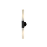 Nordic Water-Ripple Glass Brass Wall Sconce LED 1-Light