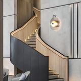Postmodern Nordic Frosted Glass Round Wall Sconce LED 1-Light